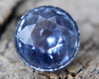 Natural Blue Sapphire | Round Cut | 1.43 Carat | 6.51 mm | Unheated Blue Sapphire | Untreated Sapphire | Jewellery Settings | Crystals
