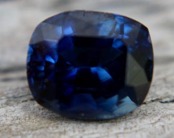 Natural Greenish Blue Sapphire | Cushion Cut | 7.12x6.17 mm | 1.72 Carat | Unheated Gemstone | Unheated Sapphire | Sapphire Rings | Gemstone