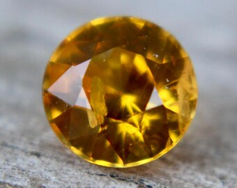 Natural Yellow Sapphire | Round Cut | 6.15 mm | Sapphire Rings | Engagement Rings | Jewellery | Wedding Bands