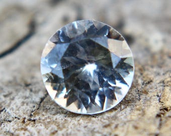 Natural White Sapphire | Round Cut | 0.60 Carat | 5.22x3.12 mm | Colourless Sapphire | Engagement Rings | Engagement Rings | Weddings