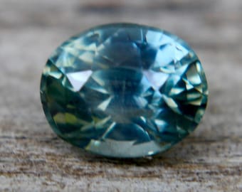 Natural Teal Sapphire | Oval Cut | 5.81x4.78 mm | 0.81 Carat | Unheated Untreated Sapphire | Engagement Rings | Sapphire Ring | Loose Stone