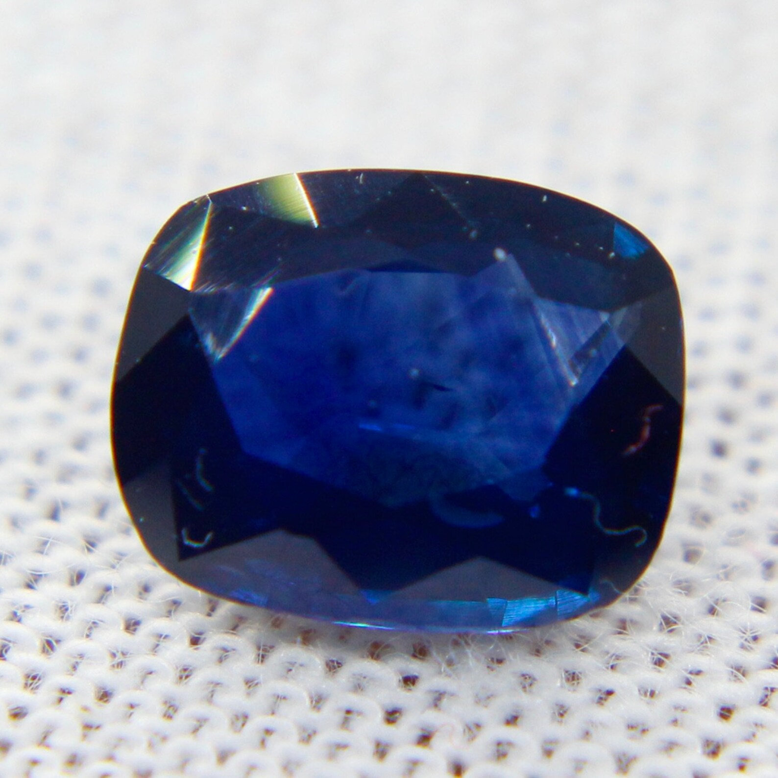 Natural Blue Sapphire Cushion Cut 7.21x5.73 mm 1.50 Etsy