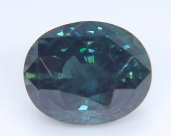 Natural Australian Sapphire 2.00ct Deep Blue Green Oval VVS Loose Gemstone for Engagement Ring