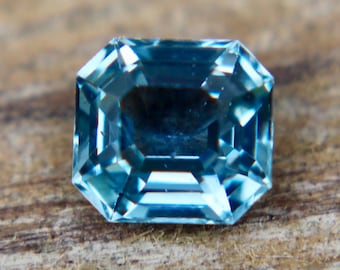 Natural Green Sapphire | Octagonal Emerald Cut | 5.73x5.30 mm | 1.03 Carat | Loose Gemstone | Unset Unheated Sapphire | Sapphire
