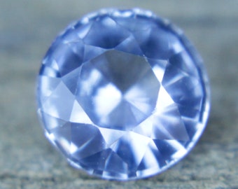 Beautiful Natural Pale Blue Sapphire | Round Cut | 1.12 Carat | 6.45 mm | Genuine Earth Mined Natural Gemstones | Jewellery Making Supplies