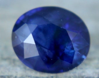 Natural Royal Blue Sapphire | Oval Cut | 1.37 Carat | 7.24x6.11 mm | Engagement Ring | Blue Sapphire Rings | Wedding Ring | Crystals