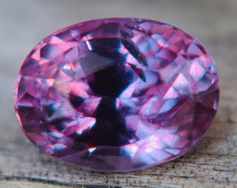 Natural Purplish Pink Ceylon Sapphire, 1.63ct Unheated Oval Loose Gemstone