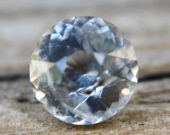Natural White Sapphire | 6.19 mm | 1.31 Carat | Round Cut | Engagement Ring | Sapphire Ring | Sapphire Ring | White Sapphire Ring