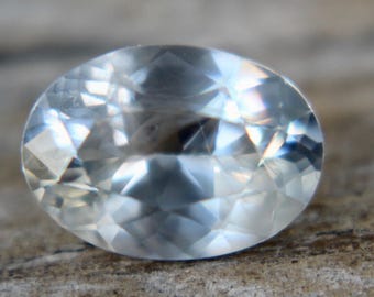 Loose White Sapphire | Oval Cut | 1.89 Carat | 8.94mm | Eye Clean | Untreated | Ceylon Sapphire