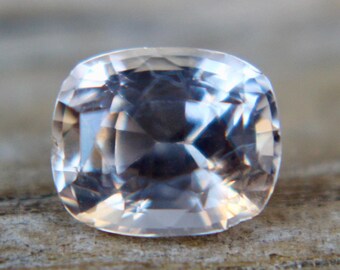 Natural Pale Pink Orange Sapphire | Cushion Cut | 6.51x5.41 mm | 1.20 Carat | Unheated Untreated Sapphire | Engagement Rings | Sapphire Ring
