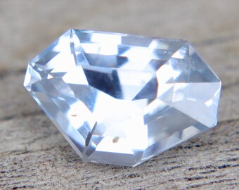 Natural Pale Blue Sapphire |  Freeform Cut |  8.87x5.93 mm | 1.78 Carat | Loose SAPPHIRE Gemstones