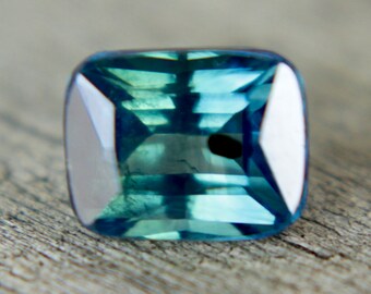 Natural Blue Green Sapphire | Cushion Cut | 5.75x4.58 mm | 1.05 Carat | Loose Corundum | Unset Sapphire | Engagement Rings | Sapphire Ring