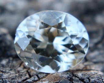 Natural White Sapphire | Oval Cut | 7.40x6.12 mm | Unheated Untreated Sapphire | Loose Colourless Sapphire | Sapphire Ring | Engagement Ring