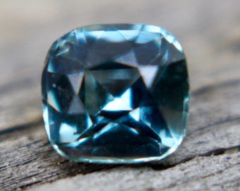 Natural Teal Sapphire |  Cushion Cut | 4.88x4.64  mm | 0.80 Carat | Sapphire Rings | Gemstones Jewellery | Engagement Jewellery | Gemstones