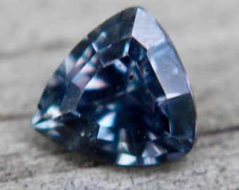 Natural Greenish Purple Sapphire | Trillion Cut | Loose Sapphire | Natural Gemstone | Unique Colour Gemstones | Engagement Ring