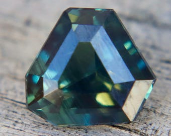 Natural Australian Blue Green Sapphire 1.33ct Freeform Cut | Unheated Sapphire | Unique Loose Gemstone for Engagement Ring | Rare Sapphire