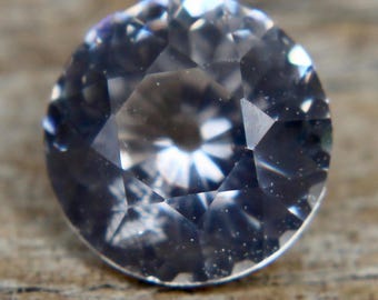 Natural Colourless Sapphire | Round Cut | 5.50 mm | Engagement Ring | Wedding Ring | White Sapphire Ring | Jewellery | Stones | Crystals
