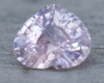 Natural Pink Sapphire |  Heart Cut | 6.54x5.62 mm | Loose Sapphire | Unset Sapphire | Unheated Untreated Sapphire Gemstone | Pink Sapphire