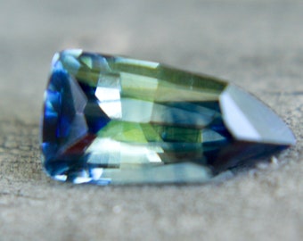 Natural Blue Green Sapphire | Bullet Cut | 9.62x5.00 mm | 1.46 Carat | Loose Corundum | Unset Sapphire | Engagement Rings | Sapphire Ring