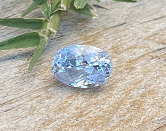 Natural Pale Blue Sapphire | Oval Cut | 6.95x5.01 mm | 1.13 Carat | Engagement Ring | Sapphire Ring | Wedding Rings | Sapphire Ring