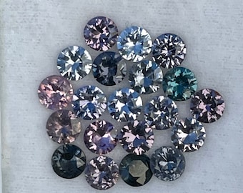 Natural Mix Coloured Spinel Set 0f Gemstones | 5 mm | Loose Gemstones | Natural Earth Mined Gemstones | Unheated | 10 Pieces