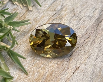 Natural Dijon Yellow Zircon | Oval Cut | Loose Zircon | 11.20x8.20 mm | 4.65 Carat | Unheated Untreated Gemstones | Zircon Rings