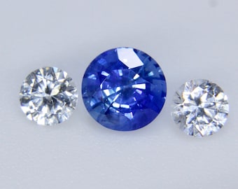 Set of Natural Sapphires Gemstones | 5 mm | 3.5mm | Jewellery Designs | Jewellery making | Self Made Jewellery | Sapphire Ring | Crystals