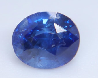 Natural Blue Sapphire 1.12 ct Oval Cut (Ceylon) | Eye Clean Loose Sapphire | Heated Gemstone | Fine Jewelry Supply