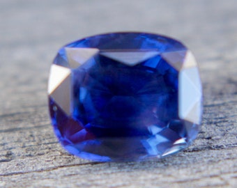 Beautiful Natural Blue Sapphire | Cushion Cut |  6.95x5.83 mm | 1.44 Carat | Blue Sapphires | Engagement Rings | Sapphire Jewellery