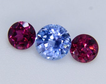 Set of Natural Sapphires Gemstones | 5 mm | 4mm | Jewellery Designs | Jewellery making | Self Made Jewellery | Sapphire Ring | Crystals