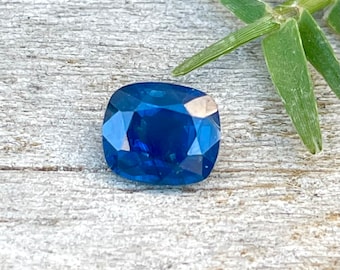 Natural Blue Sapphire | Cushion Cut | 5.96x5.16 mm | 0.93 Carat |  SI | BLUE SAPPHIRE | Beautiful Sapphire | Stones | Engagements