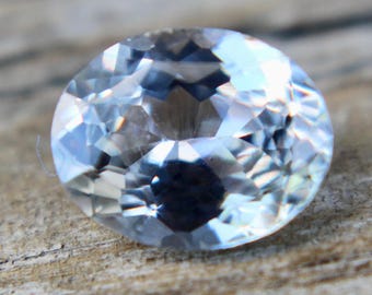 Natural White Sapphire | Oval Cut | 7.13x5.66 mm | 1.08 Carat | Loose Sapphire |  Unset Sapphire | Natural Gemstone
