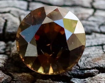 Loose Brown Sapphire | Round Cut | 6.08 mm | 1.52 Carat | Natural Earth sourced Gemstones  | Sapphire Ring