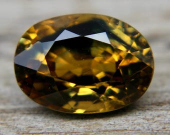 Natural Bi Coloured Sapphire | Oval Cut | 1.95 Carat | 8X6 Mm | Sapphire Crystals | Self Made Jewellery Making Projects | Natural Gemstones