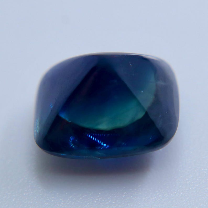 5.64ct Unheated Natural Blue Sapphire Sugarloaf Cut | Rectangular Cushion | Ceylon Sapphire | Earth Sourced Gem | Fine Jewelry Stone image 2