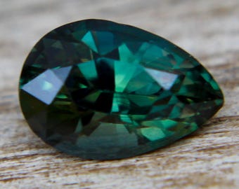 Natural Green Sapphire | Loose Green Sapphire Gemstone |  Pear Cut | 1.12 Carat | 7.66x5.22 mm | Gemstone Sapphire | Jewellery Making Stones