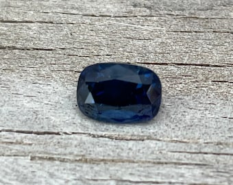 Natural Peacock Blue Sapphire | Cushion Cut | 7.02x5.01 mm | 1.34 Carat | Clean | Ceylon Sapphire | Unset Sapphire | Blue Sapphire Ring