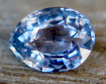 Natural Pale Purple Sapphire | Pear Cut | 0.82 Carat | 7x5 mm | Genuine Earth Mined Natural Gemstones | Jewellery Making Supplies