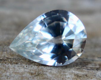 Natural Colourless Sapphire | Pear Cut | 7.00x5.00 mm | Ideal Alternative For A Diamond | Natural White Sapphire Ring |  Sapphire Jewellery