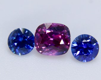 Set Of Natural Sapphires Gemstones | 5x4.5mm | 3.8mm | Jewellery Designs | Jewellery making | Self Made Jewellery | Sapphire Ring | Crystals