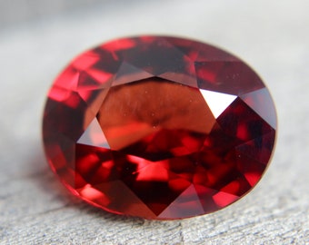 Natural Garnet | Oval Cut | 10.93 Carat | 15.52x12.47 mm | Engagement Rings | Jewellery | Wedding | Garnet Rings | Stones | Crystals
