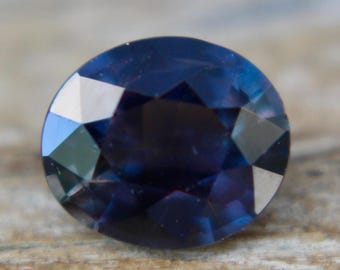 Natural Deep Purple Sapphire | Oval Cut | 6.80x5.80 mm | 1.10 Carat | Purple Sapphire Ring | Engagement Rings | Natural Sapphire Ring