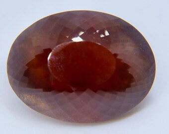 151.20 Carat Natural Hessonite Garnet from Ceylon Untreated Giant Oval Loose Gemstone Collector Vedic Stone Rare Cinnamon Garnet