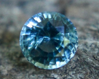Natural Blue Green Sapphire  | Round Cut | 0.75 Carat | 5.10 mm | Loose Gemstones | Natural Sapphire Rings | Natural Gemstones
