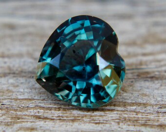 Natural Green Sapphire | Heart Cut | 6.50x6.20 mm | 1.26 Carat | Eye Clean | Untreated Gemstones | Engagement Rings | Sapphire Jewelries
