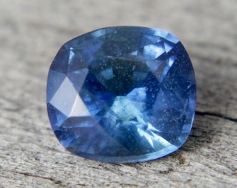 Natural Blue Sapphire | Cushion Cut | 1.07 Carat | 6.00x5.53 mm | Engagement Rings | Jewellery Making  | Jewellery Tools | Birth Stones |