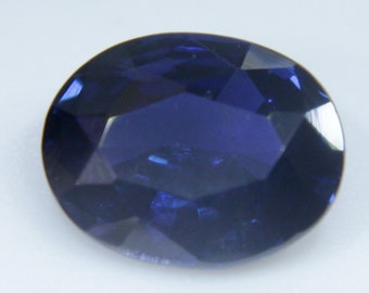 Loose Blue Sapphire | Oval Cut | 7.76x6.12 mm | 1.38 Carat | Ceylon Blue Sapphire | Kaka Nil sapphire | Astrology neelam | Sapphire Ring