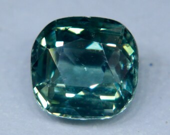 Natural Green Sapphire | Cushion Cut | 0.92 Carat | 5.60x5.35 mm | Loose Sapphire | Green Sapphire Rings | Jewellery | Gemstones
