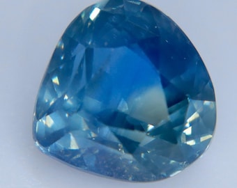 Natural Blue Green Parti Sapphire 1.81ct Pear Cut Loose Sapphire Gemstone Madagascar Untreated Sapphire for Engagement Ring Jewelry Making