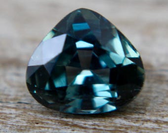 Natural Green Sapphire | Pear Cut | 5.80x5.20 mm | Green Sapphire Engagement Ring | Loose Sapphire | Sapphire | Jewellery Making Supplies